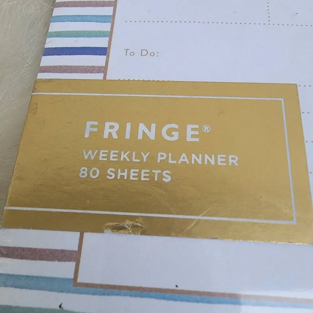 Fringe weekly planner 80 pages . Undated weekly planner refill pages